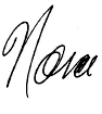 Nora Carroll signature