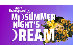 Bold white text on a purple background, with decorative crescent moon shapes replacing the letter "D" within the title, and a partially hidden face winking surrounded by yellow flowers and greenery.